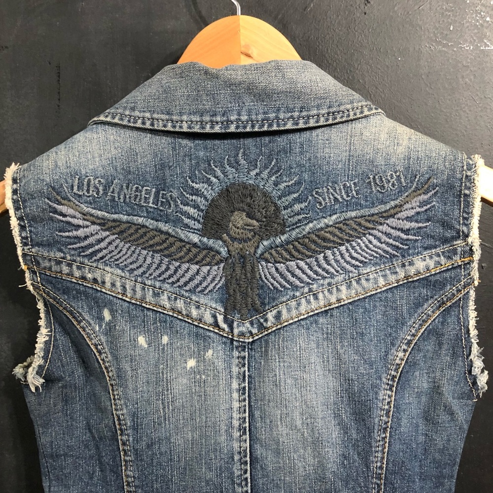 π»GUESSπ» Denim Vest - Picture 3 of 11